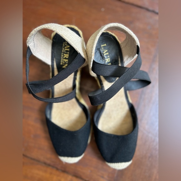 Ralph Lauren Espadrille platforms size 6.5 - Picture 5 of 12